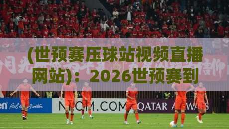 (世预赛压球站视频直播网站)：2026世预赛到底在哪看才靠谱？实测结论来了