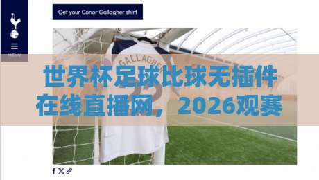 世界杯足球比球无插件在线直播网，2026观赛新姿势来了！