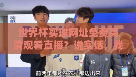 世界杯买球网址免费高清观看直播？说实话，我劝你换个思路看球