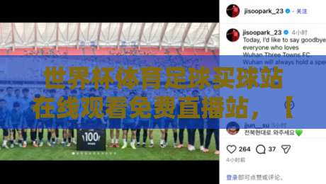 世界杯体育足球买球站在线观看免费直播站，【世界杯体育足球买球站】带你解锁2026观赛新姿势