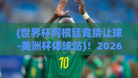 (世界杯阿根廷竞猜让球-美洲杯体球站)！2026年阿根廷队让球玩法深度解析与体球站防坑指南