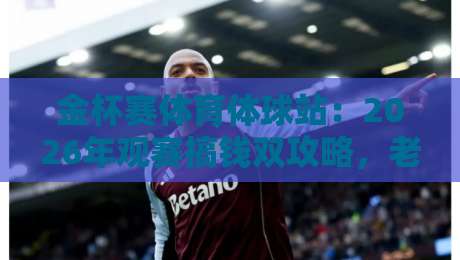 金杯赛体育体球站:2026年观赛搞钱双攻略,老司机都这么玩