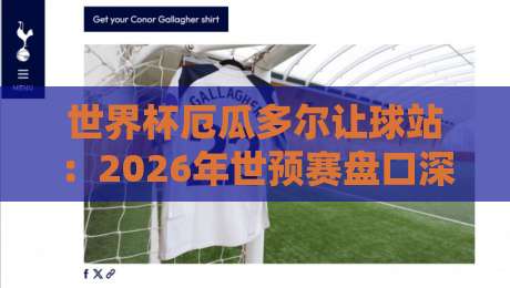 世界杯厄瓜多尔让球站:2026年世预赛盘口深度解析与投注陷阱