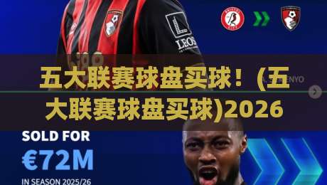 五大联赛球盘买球!(五大联赛球盘买球)2026赛季这些盘口套路你该懂