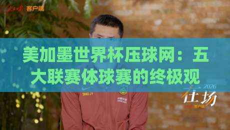 美加墨世界杯压球网:五大联赛体球赛的终极观赛指南 (2026版)