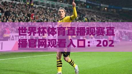 世界杯体育直播观赛直播官网观看入口：2026年最新观赛指南与入口汇总